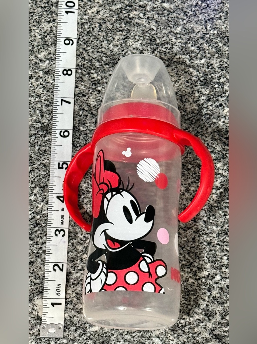 Minnie Mouse Red Handle Sippy Bottle